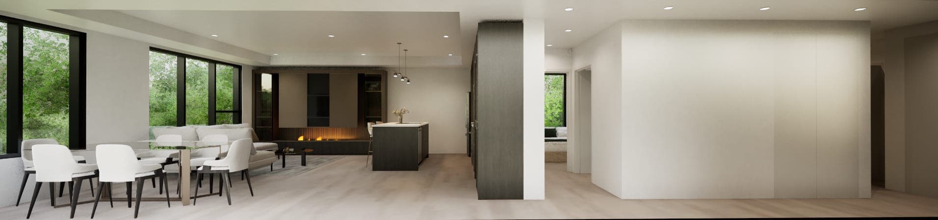 E2A Multiplex Building - Modern interior rendering of 846 Robie St, Halifax